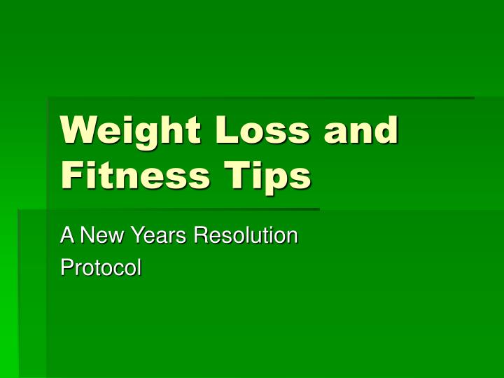 weight loss and fitness tips n.
