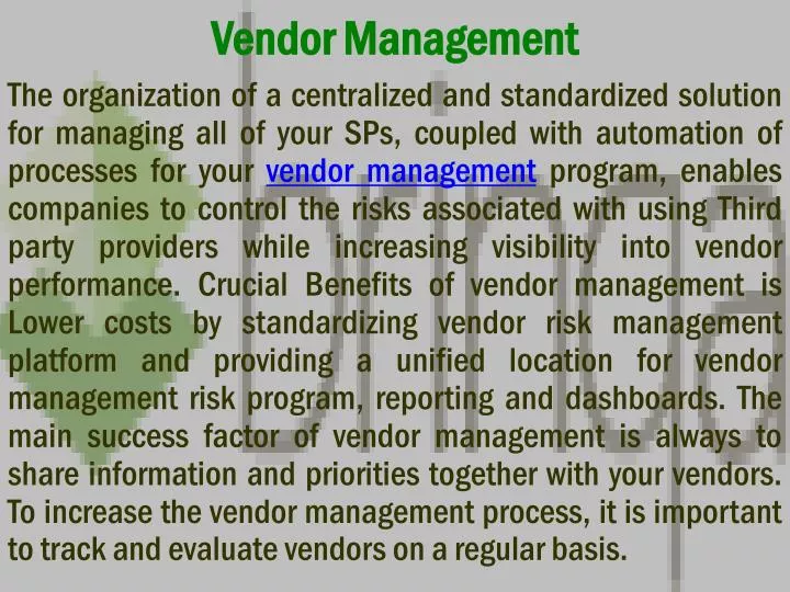 vendor management n.