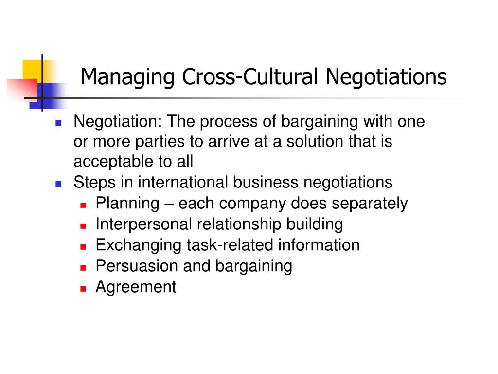 PPT - Cross-cultural Communication and Negotiation PowerPoint