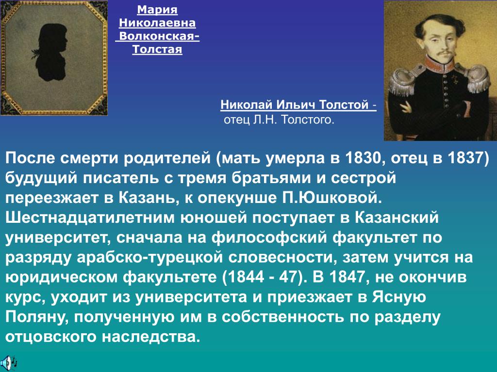 История смерти толстого. Мать и отец Толстого. Отец и мать Льва Николаевича Толстого. Родители л н Толстого.