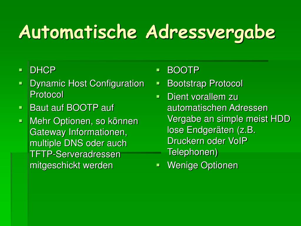 PPT - Adressierung in Netzwerken PowerPoint Presentation ...