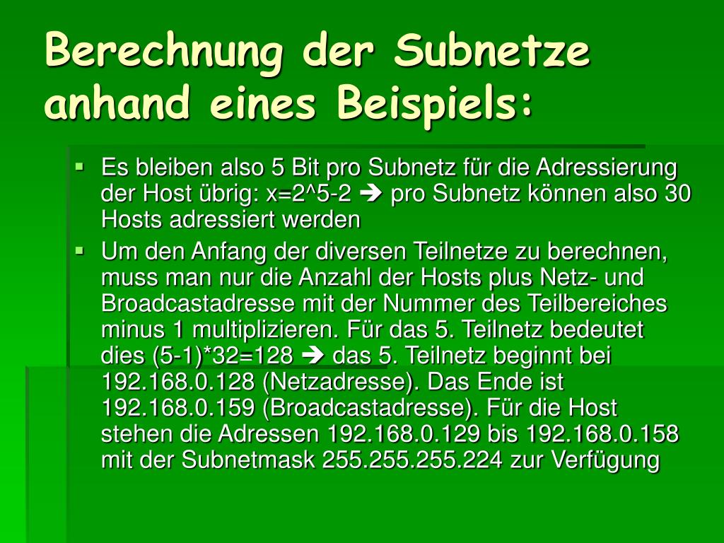 PPT - Adressierung in Netzwerken PowerPoint Presentation ...