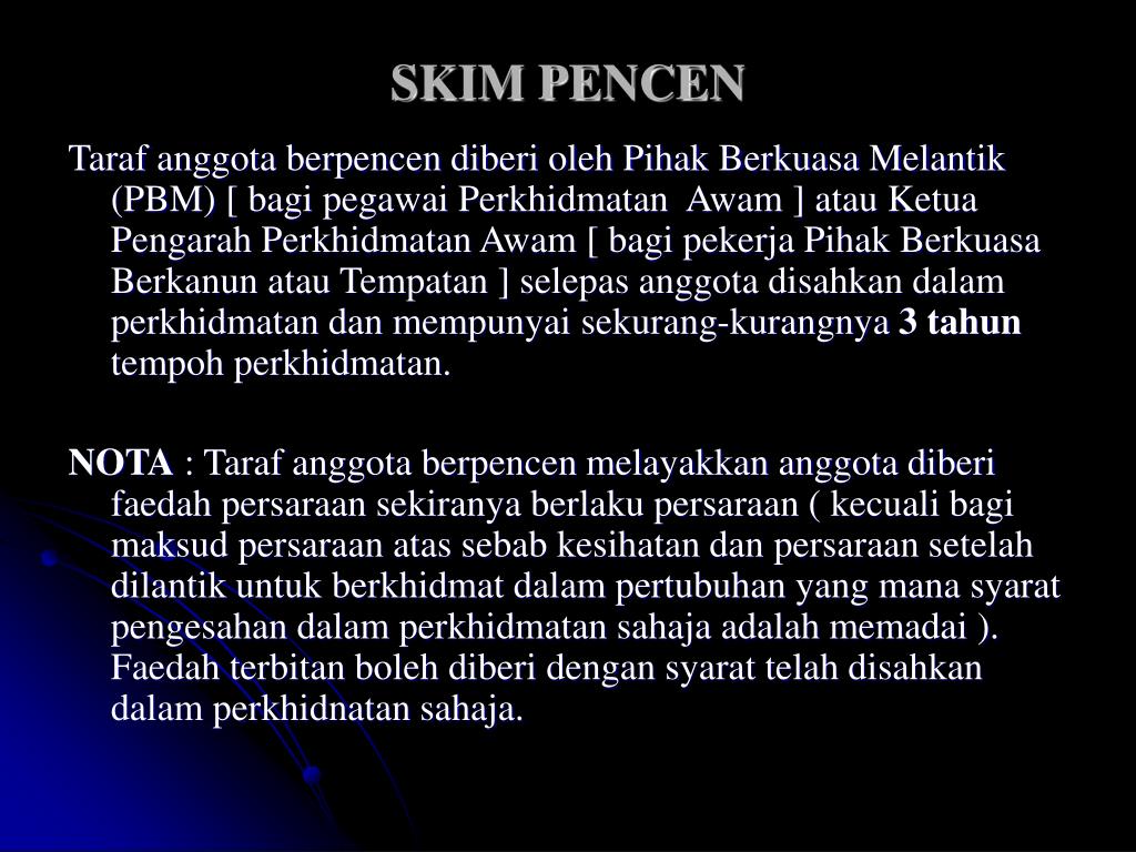 PPT - Penukaran Skim KWSP Ke Skim Pencen PowerPoint ...