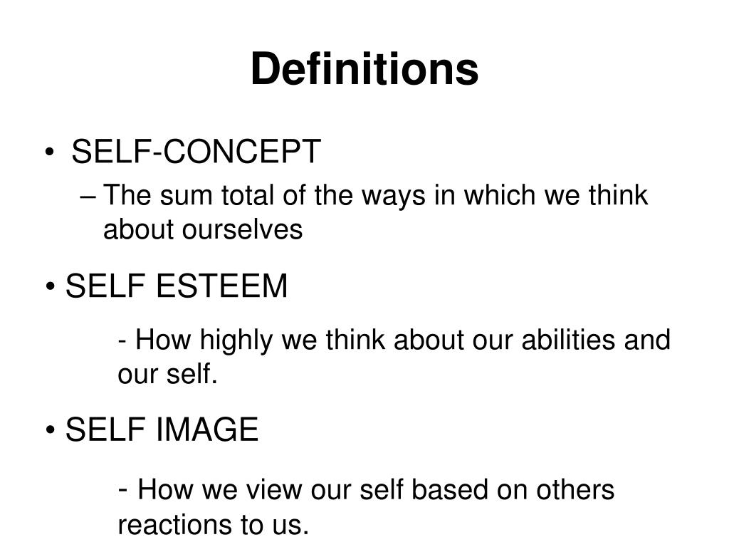 what does term presentation of self mean
