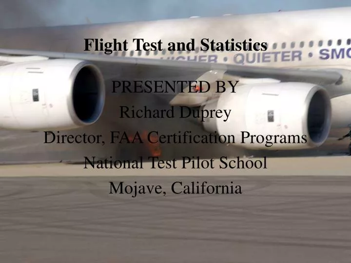 flight test and statistics n.