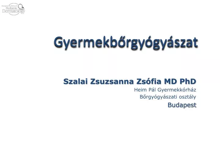 Gyermekbőrgyógyászat xiii Gyermekbőrgyógyászat xiii