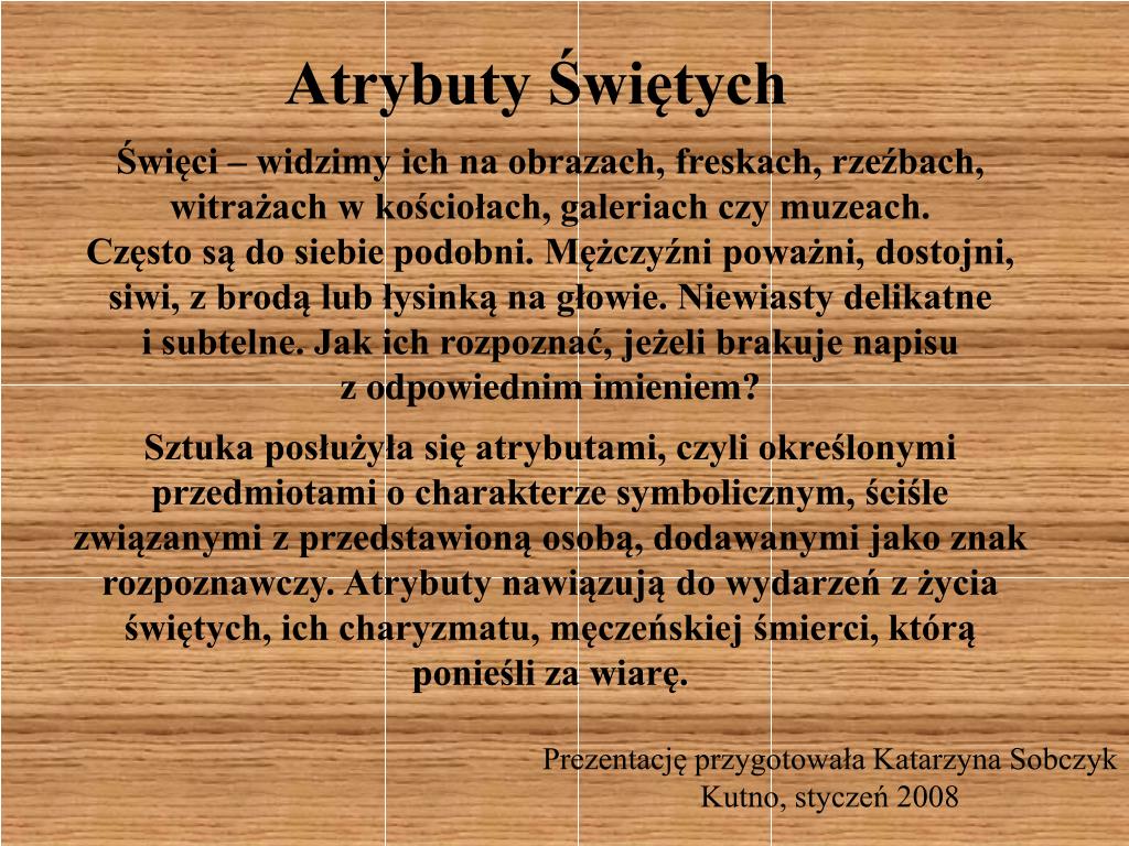 PPT - Atrybuty Świętych PowerPoint Presentation, free download - ID:1339553