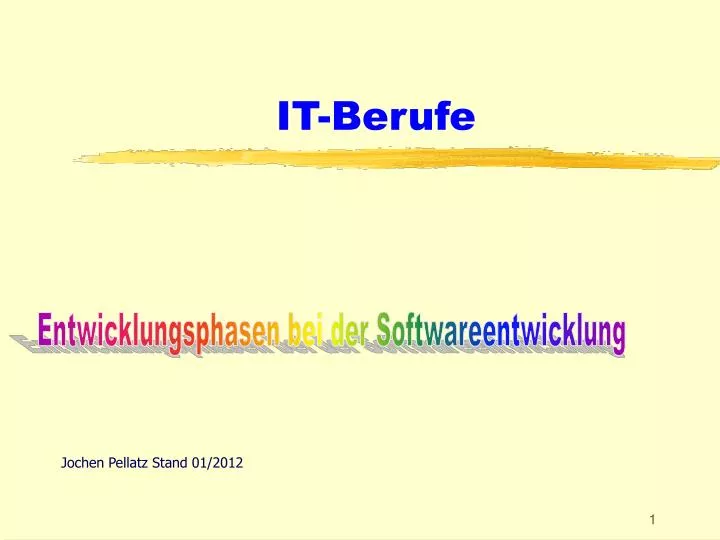 Ppt It Berufe Powerpoint Presentation Free Download Id