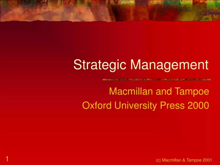 strategic management n.