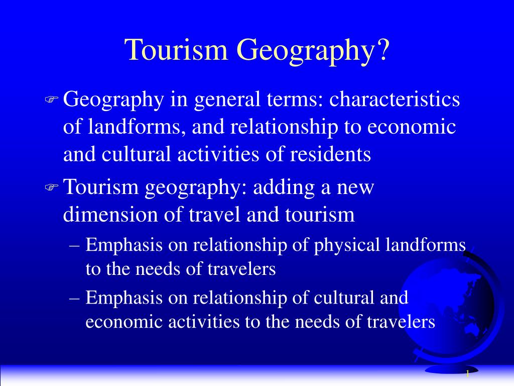 tourism revenue geography definition