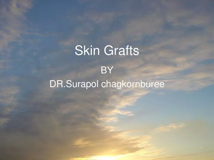 skin grafts n.