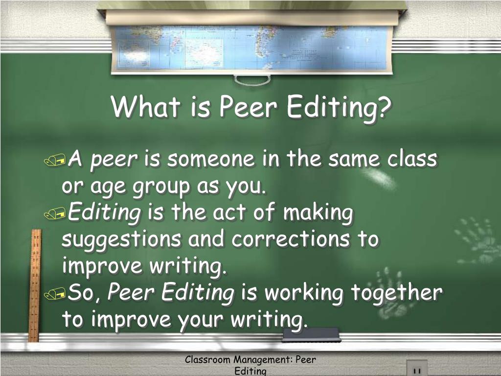 PPT Peer Editing PowerPoint Presentation Free Download ID 134799