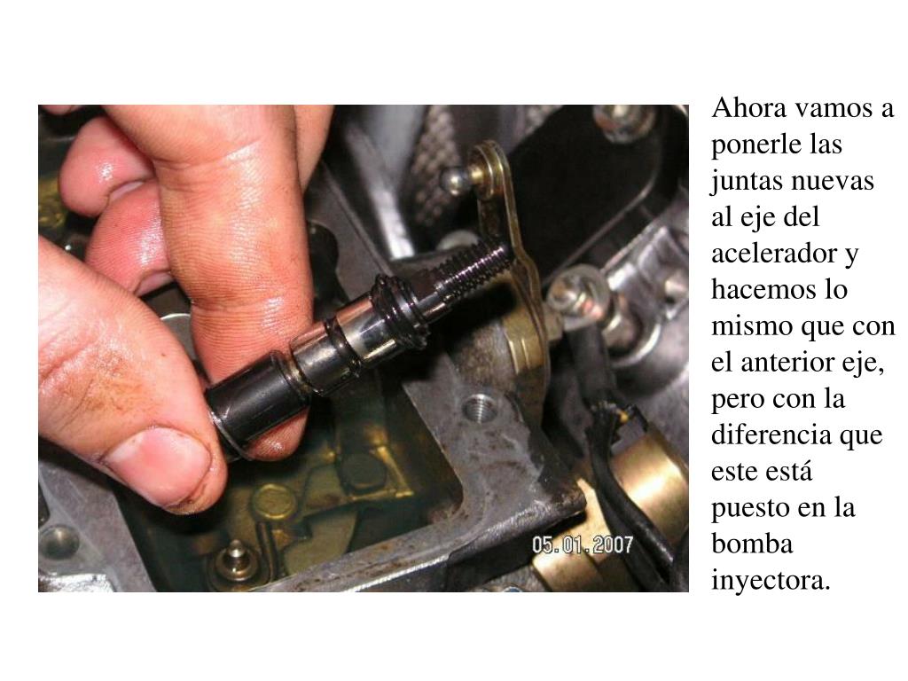 PPT - Reparación de pérdida de gas-oil por los ejes de la bomba inyectora  PowerPoint Presentation - ID:1348438