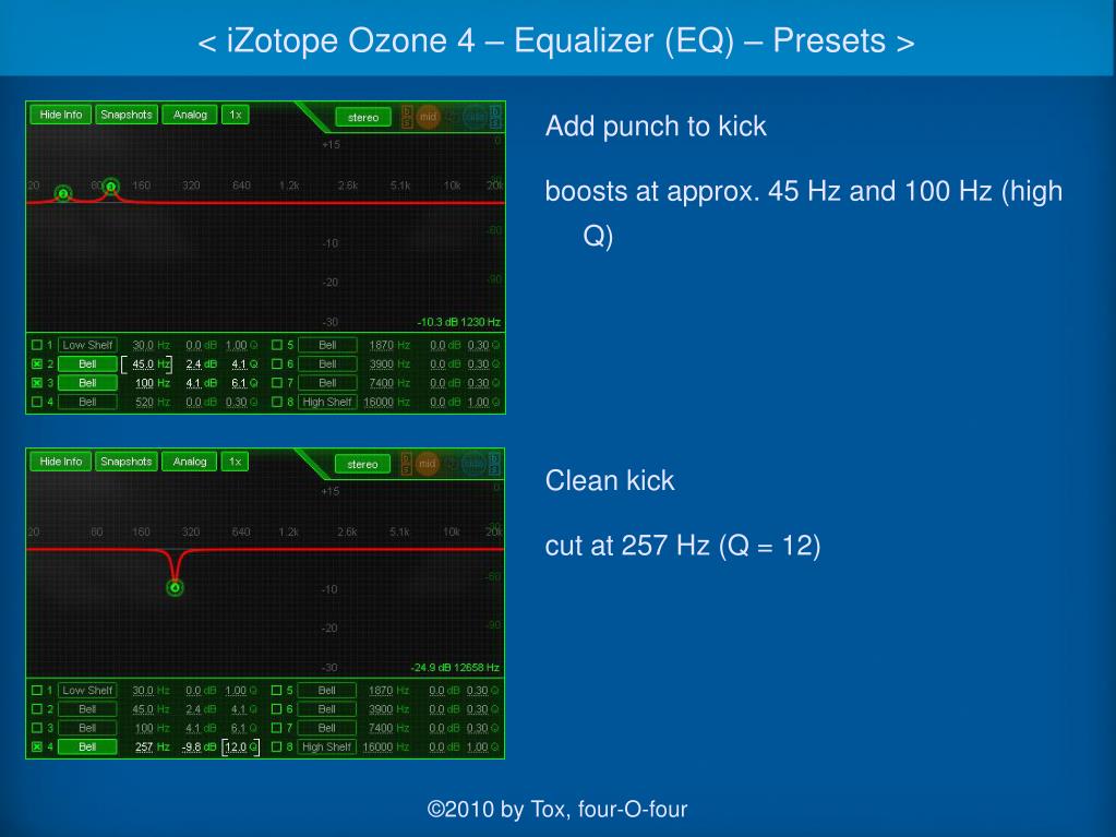 izotope ozone 4 presets