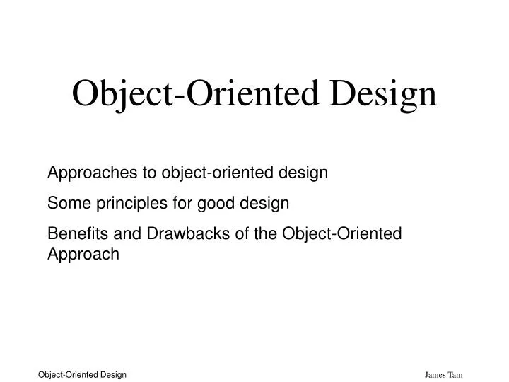 PPT - Object-Oriented Design PowerPoint Presentation, free download ...