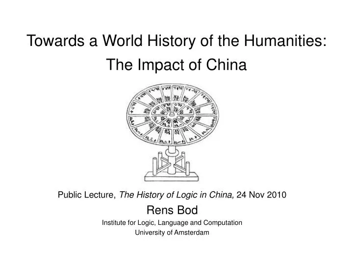 towards a world history of the humanities the impact of china n.