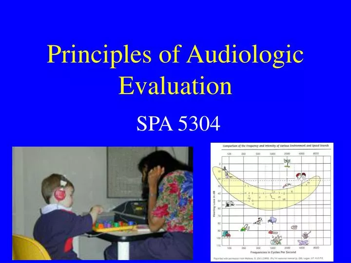 principles of audiologic evaluation n.