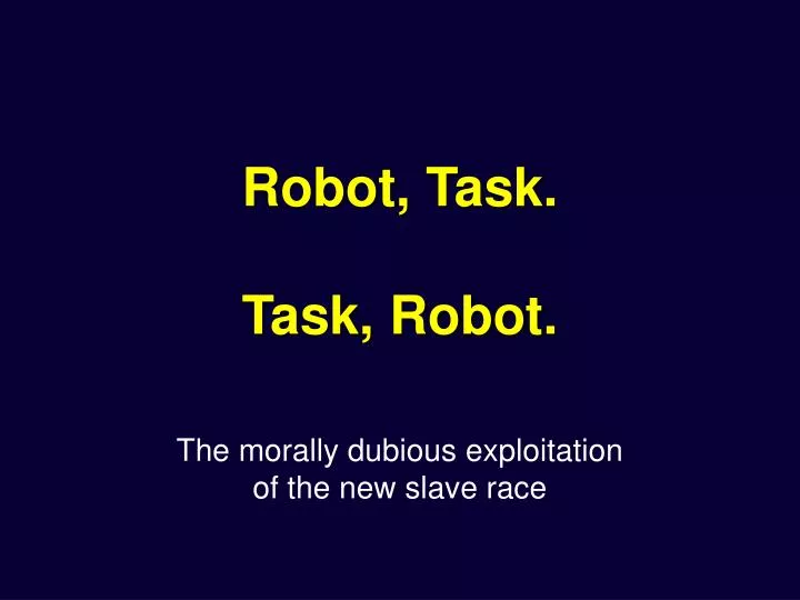 robot task task robot n.