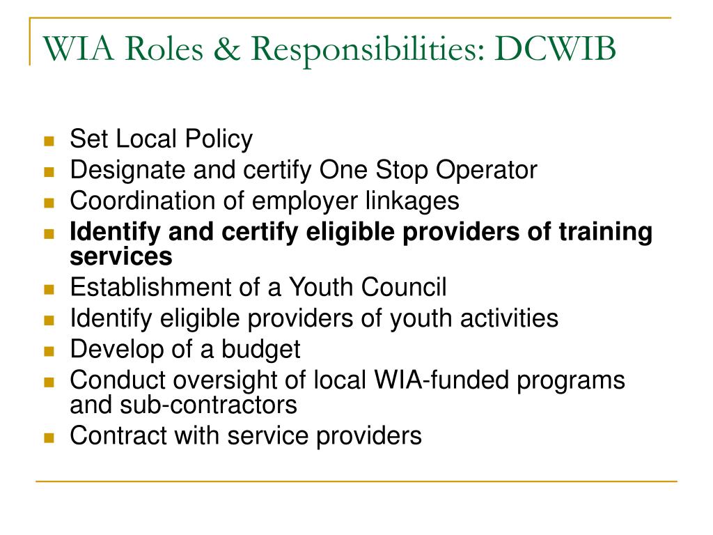 PPT Training Providers & the ITA Process Updates, Changes and