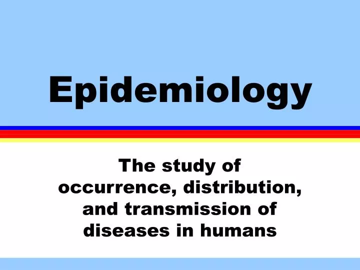 epidemiology presentation