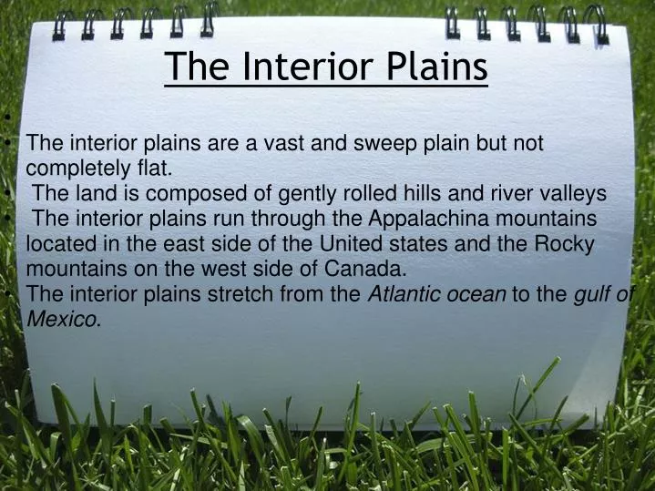 Ppt The Interior Plains Powerpoint Presentation Free