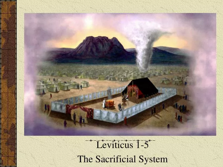 leviticus 1 5 the sacrificial system n.