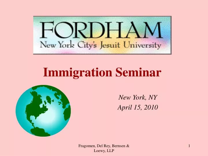 immigration seminar n.
