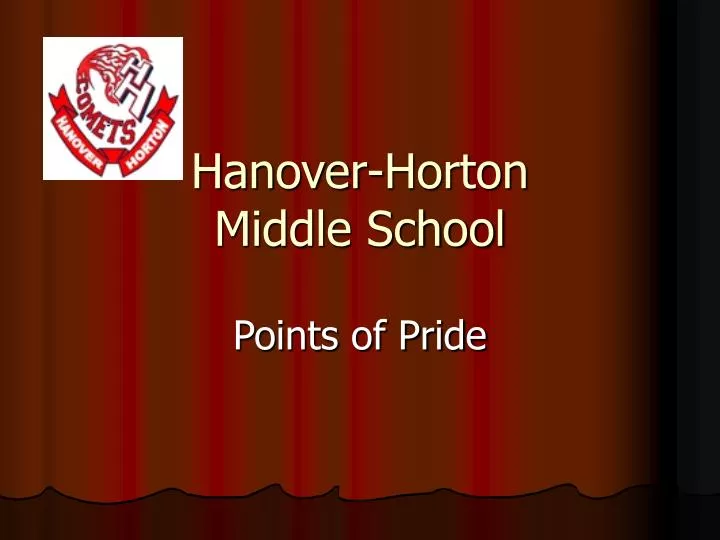 Ppt Hanover Horton Middle School Powerpoint Presentation Free