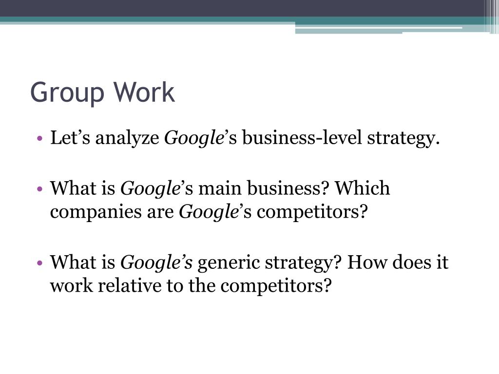 google business level strategy