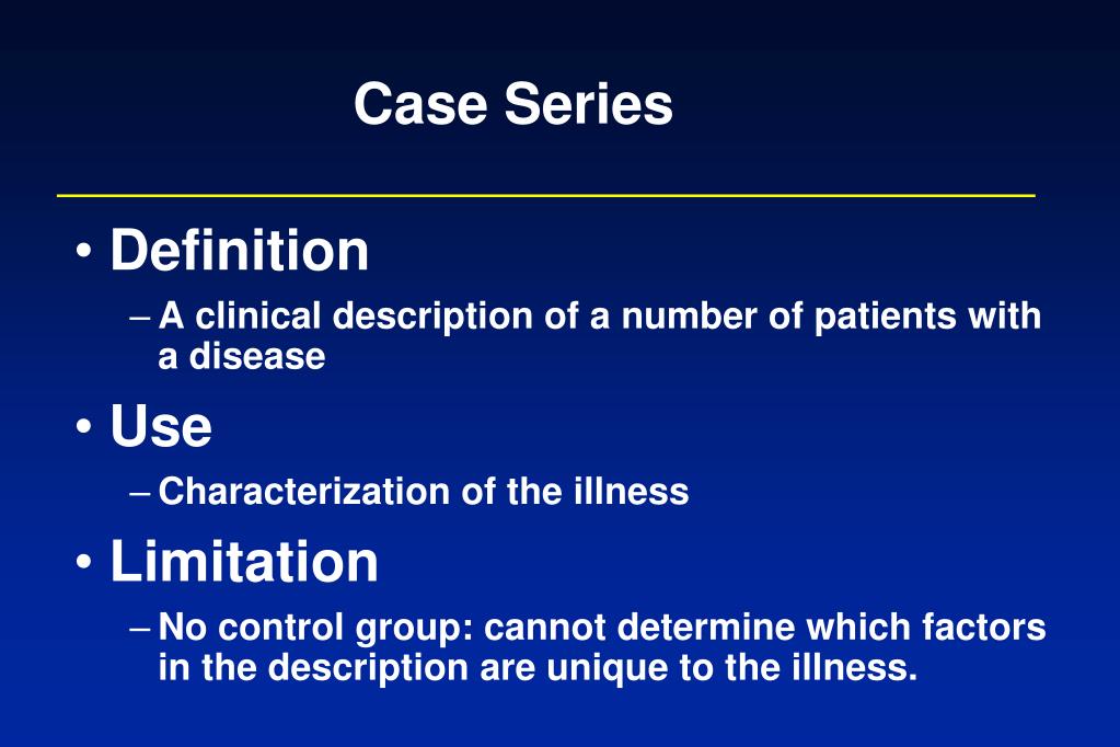 case definition in clinical research