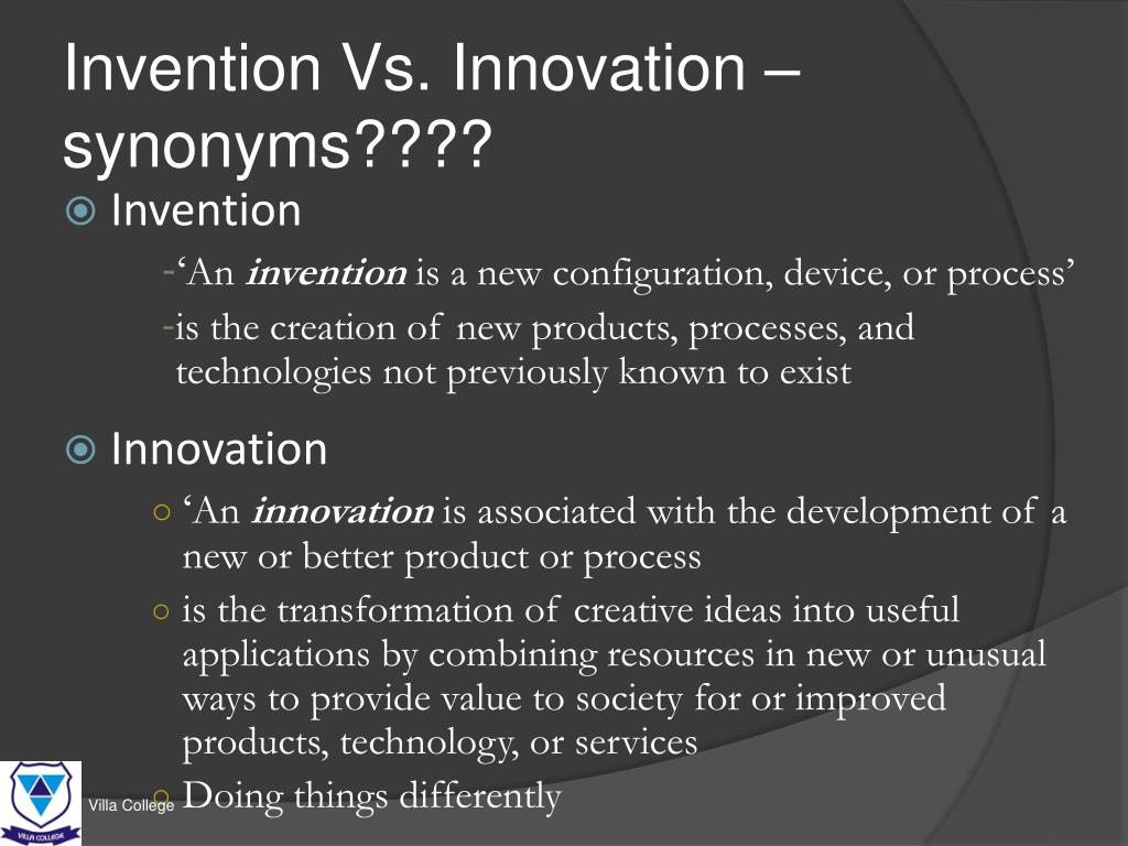 Definition Of Innovation Synonym - definitoin