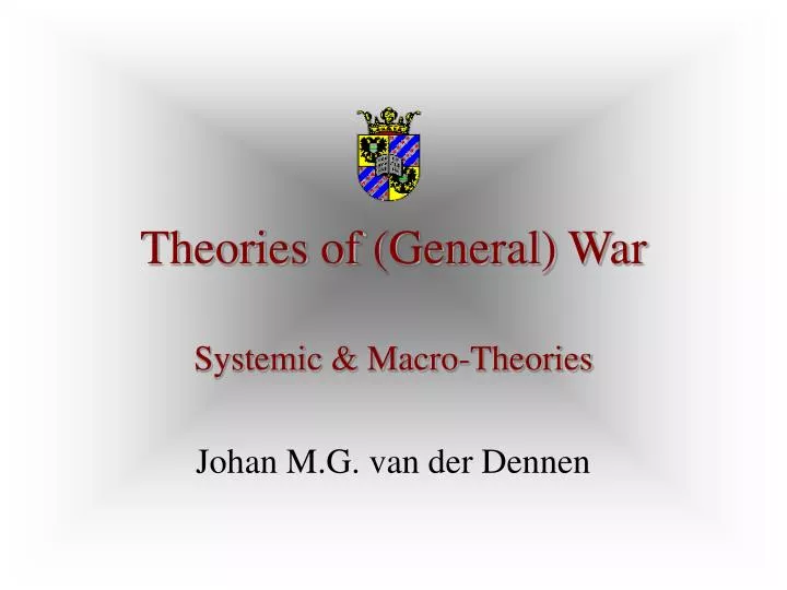 theories of general war n.