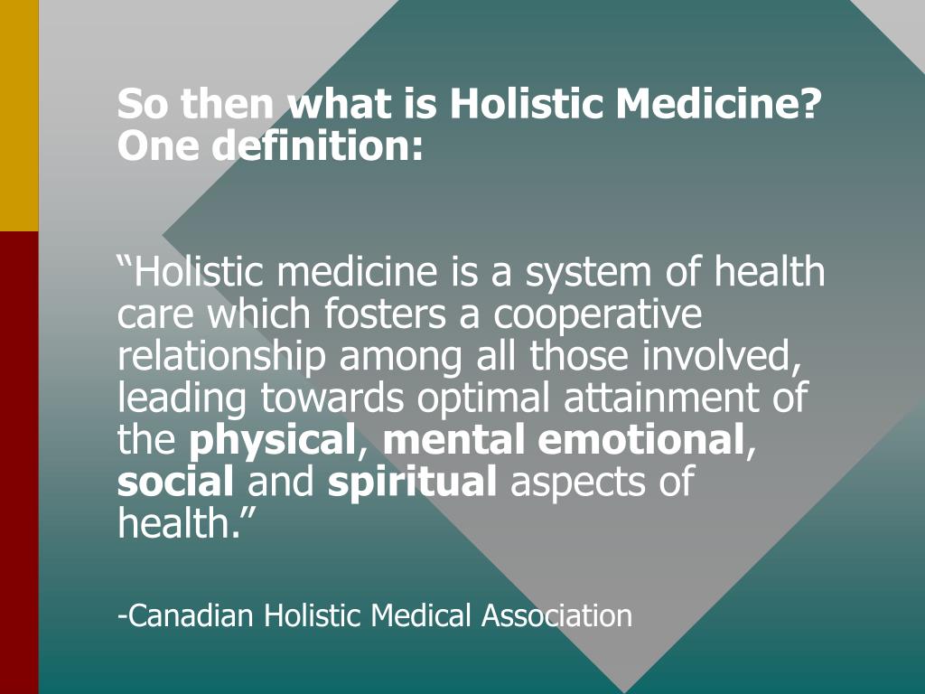 PPT Holistic Medicine and Health Prayer In Medicine PowerPoint