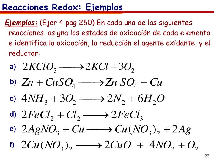 PPT - REACCIONES DE TRANSFERENCIA DE ELECTRONES, REDOX REACCIONES DE ...