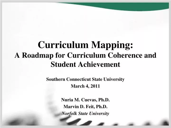 curriculum mapping a roadmap for curriculum coherence and student achievement n.