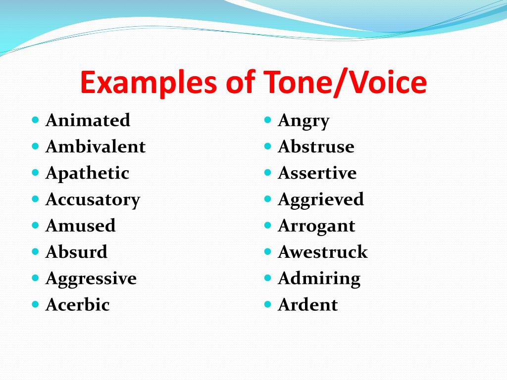 definition of speech tone