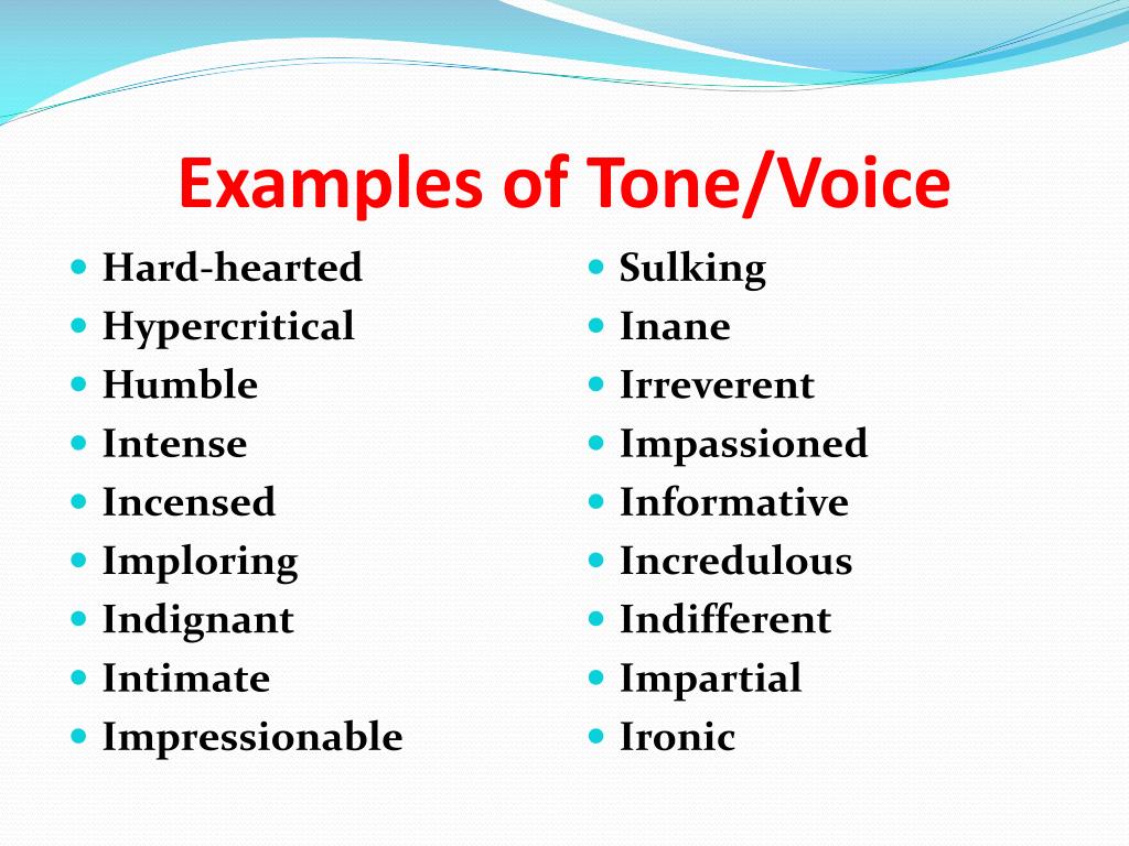 PPT - Tone/Voice PowerPoint Presentation - ID:1360751