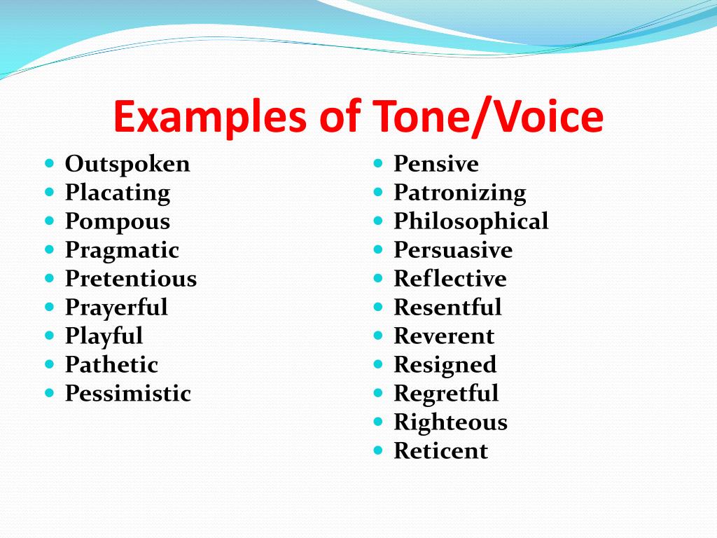 definition of speech tone