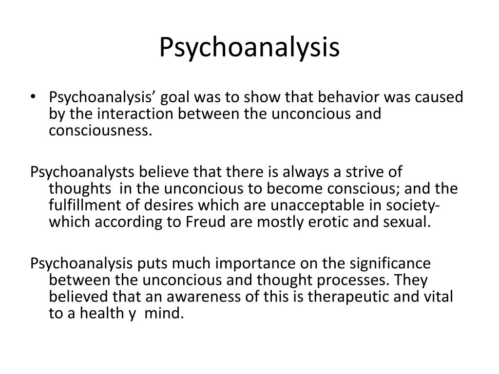 psychoanalytic theory case study examples