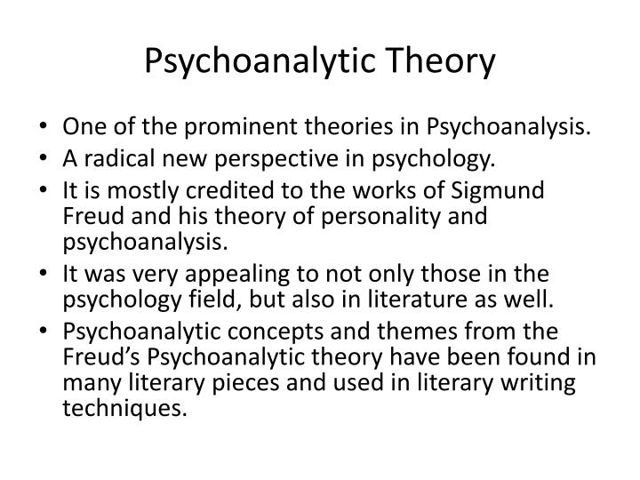 PPT - Psychoanalytic Theory PowerPoint Presentation - ID:1360980