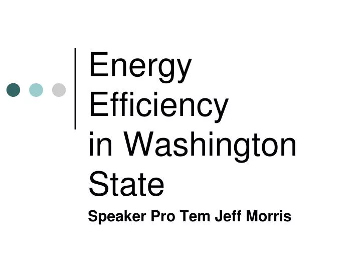 energy efficiency in washington state n.
