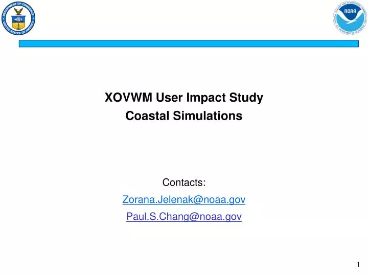 xovwm user impact study coastal simulations n.