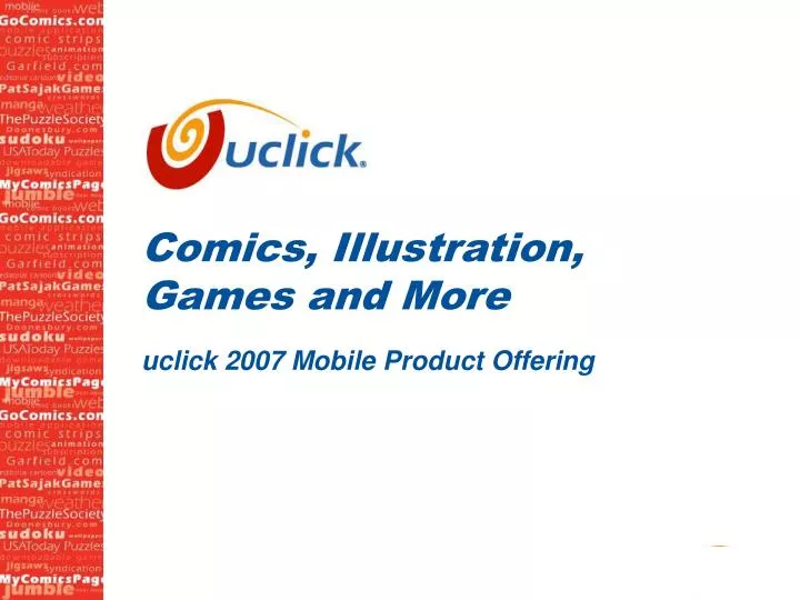 Ppt Comics Illustration Games And More Uclick 2007 Mobile