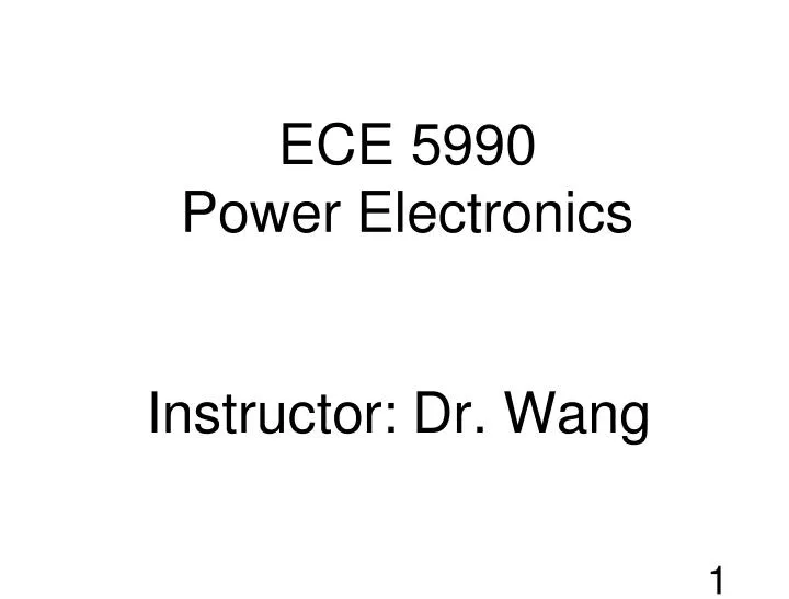 ece 5990 power electronics n.