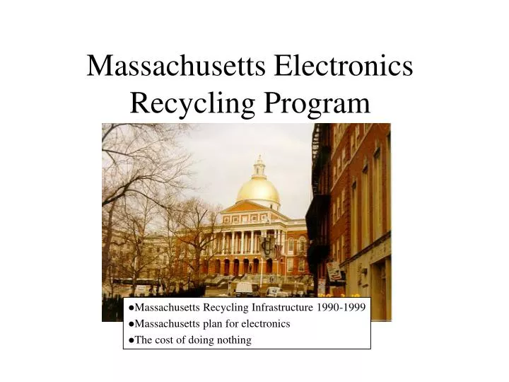 massachusetts electronics recycling program n.
