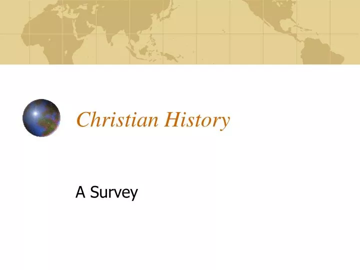 christian history n.