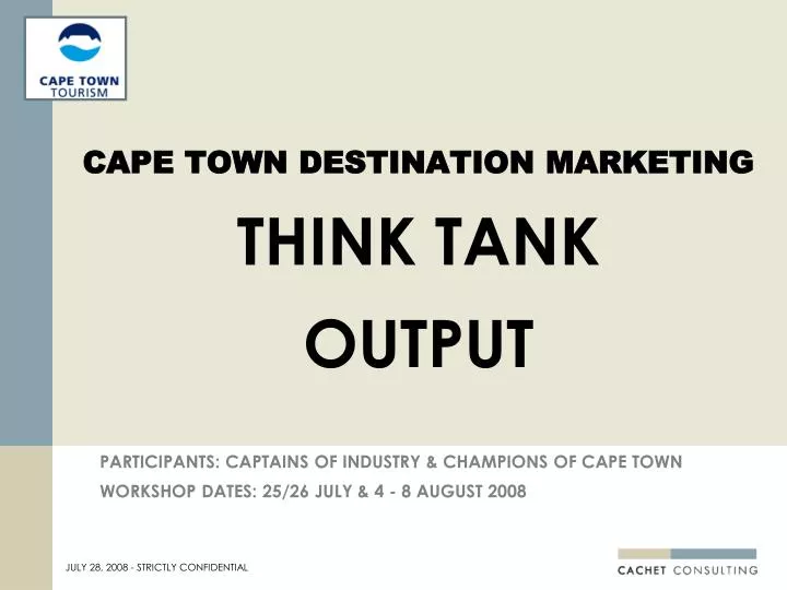 cape town destination marketing think tank output n.