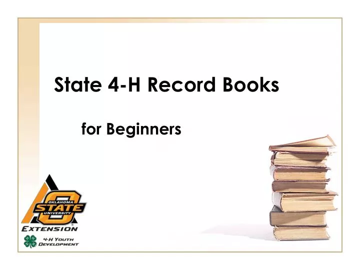 PPT State 4H Record Books PowerPoint Presentation, free download