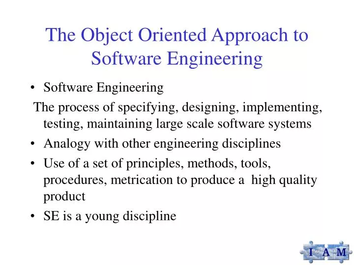 Ppt the object oriented approach to software engineering powerpoint