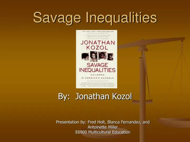 savage inequalities analysis